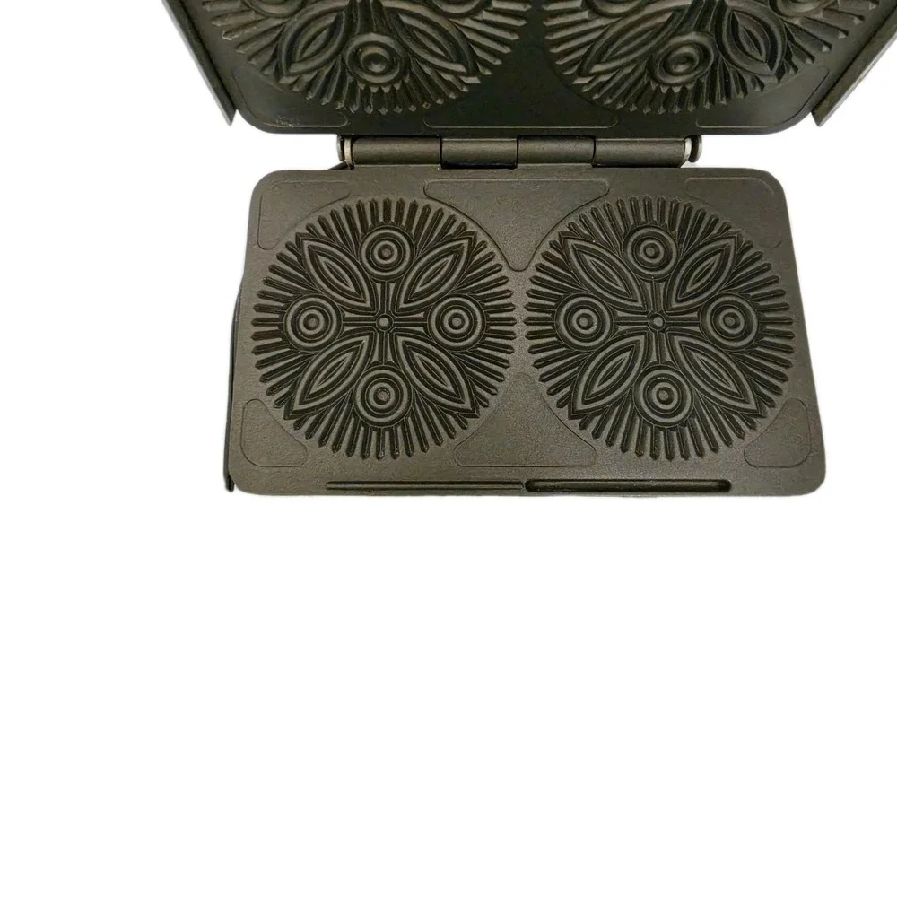 VillaWare Pizzelle Cookie Baker Maker Uno Series Model‎ 2060 IOB Roller Nonstick